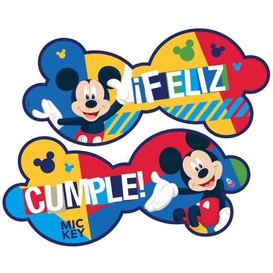  Casa Naranja. Mickey Mouse cartel feliz cumpleaños