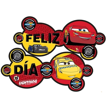 Imagen de Cars cartel feliz cumpleaños