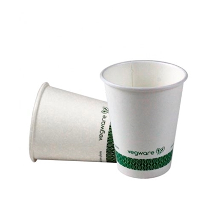 Imagen de Vaso compostable biodegradable blanco - 237 ml / 8 oz