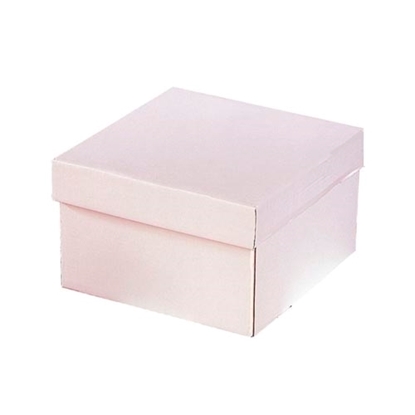 Imagen de Caja para torta de cartón blanca 28cm x 28cm x 12cm