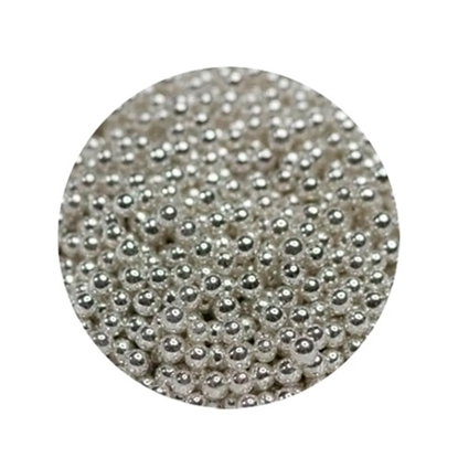 Imagen de Perlas Para Repostería 4mm Plateadas